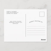 Carte Postale Tournesol Fleurir | Mariage Merci (Dos)