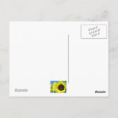 CARTE POSTALE TOURNESOL Fleurs d'été (Dos)