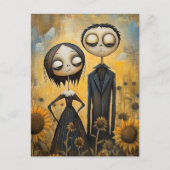 Carte Postale Tournesol gothique (Devant)