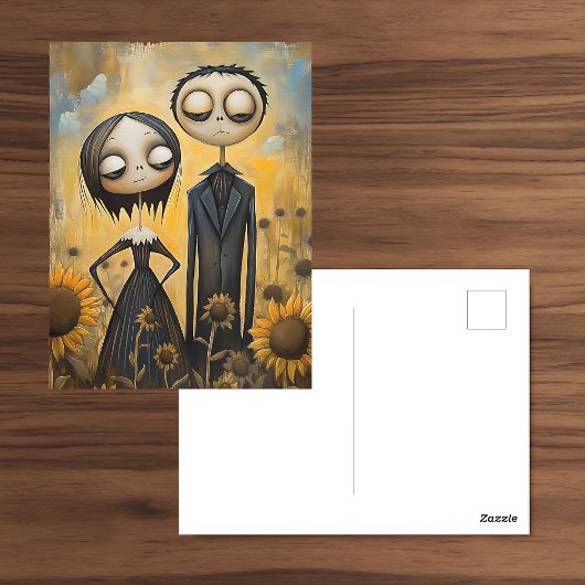 Carte Postale Tournesol gothique