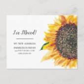 Carte Postale Tournesol jaune Faire-part (Devant)