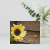 Carte Postale Tournesol merci (Debout devant)