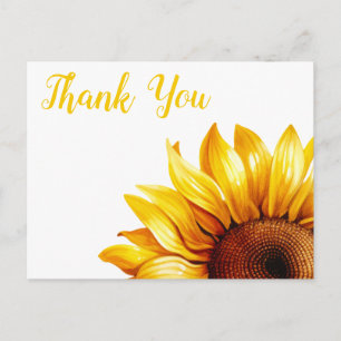 Carte Postale Tournesol Merci