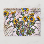 Carte postale - Tournesol Mosaic (Dos)