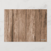 Carte Postale Tournesol rustique Baby shower à thème Ampersand c (Dos)