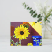 Carte Postale Tournesol sur mon patio (Debout devant)