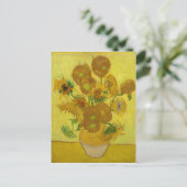 Carte Postale Tournesols de Van Gogh Peinture Art (Debout devant)