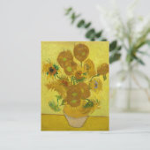 Carte Postale Tournesols de Van Gogh Peinture Art (Debout devant)
