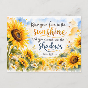 Carte Postale Tournesols Inspirants – Tournesol Aquarelle