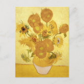 Carte Postale Tournesols Quinze Jaune Vincent van Gogh (Devant)
