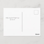 Carte Postale Tournesols rustiques et citrons pour un prompt rét (Dos)