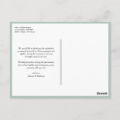 Carte Postale Tournesols rustiques et Citrouille Merci d'automne (Dos)