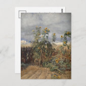 Carte Postale Tournesols sur une plage | Thorvald Niss (Devant / Derrière)