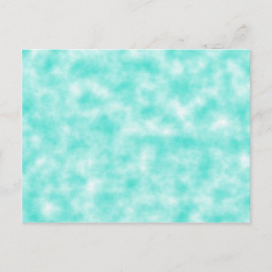 Carte Postale Tourquoise et White Marbled Mottled (Devant)