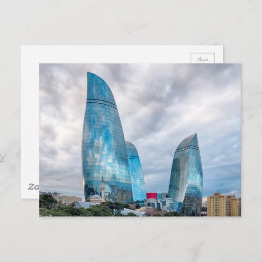 Carte Postale Tours à flamme (Devant / Derrière)