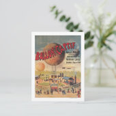 Carte Postale Tours de ballon captif à une affiche d'exposition (Debout devant)