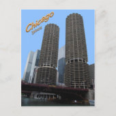 Carte Postale Tours de marina de Chicagos (Devant)