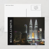 Carte Postale tours de nuit (Devant / Derrière)