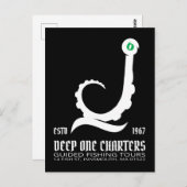 Carte Postale Tours de pêche Innsmouth Cthulhu Lovecraft (Devant / Derrière)