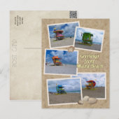 Carte Postale Tours de sauvetage South Beach Miami (Devant / Derrière)