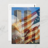 Carte Postale Tours du drapeau de l'aigle (Devant / Derrière)