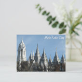 Carte Postale Tours du Temple - Salt Lake City (Debout devant)