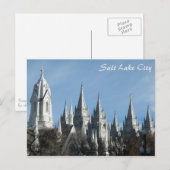 Carte Postale Tours du Temple - Salt Lake City (Devant / Derrière)