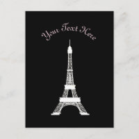 Tours Eiffel chic noir et blanc