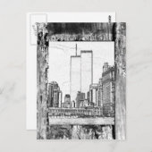 Carte Postale Tours jumelles (Devant / Derrière)