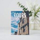 Carte Postale Tours Photo Vintage  (Debout devant)