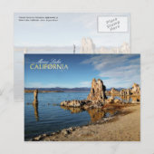 Carte Postale Tours Tufa à Mono Lake, Californie (Devant / Derrière)