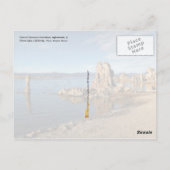 Carte Postale Tours Tufa à Mono Lake, Californie (Dos)