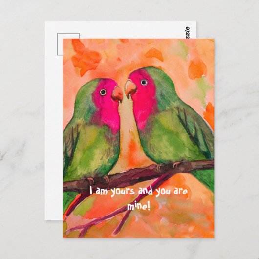 Carte Postale tourterelle (Devant / Derrière)