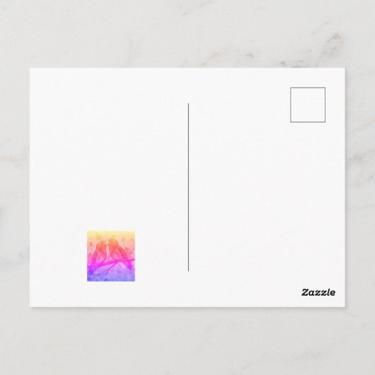 Carte Postale tourterelle (Dos)