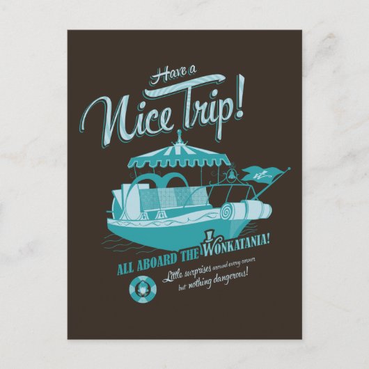 Carte Postale Tous à bord du Wonkatania ! (Devant)