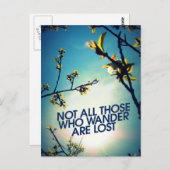 Carte Postale Tous ceux qui errent ne sont pas perdus (Devant / Derrière)