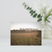 Carte Postale Tous ceux qui errent ne sont pas perdus (Debout devant)