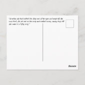 Carte Postale Tous ceux qui se baladent ne sont pas perdus, Kay (Dos)