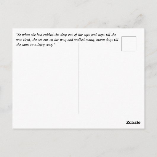 Carte Postale Tous ceux qui se baladent ne sont pas perdus, Kay (Dos)