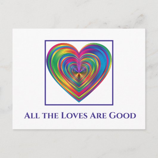 Carte Postale Tous Les Amours Sont Bons (Devant)