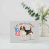 Carte Postale Tous les cadeaux Beagles américains (Debout devant)