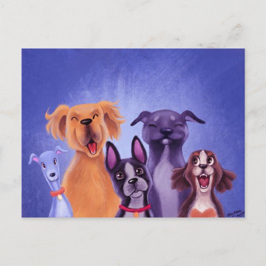 Carte Postale Tous les chiens (Devant)