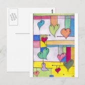 Carte Postale Tous les coeurs (Devant / Derrière)