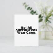 Carte Postale Tous les SUPERHÉROS ne portent pas de capuchons (Debout devant)