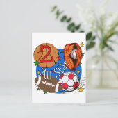 Carte Postale Tous les T-shirts et cadeaux Star 2nd Birthday (Debout devant)