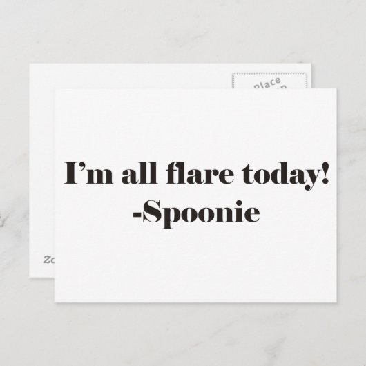 Carte Postale Tous les volets -Texte (Devant / Derrière)