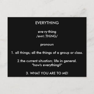 Carte postale "TOUT"