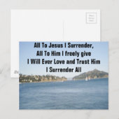 Carte Postale Tout à Jésus je me renonce (Devant / Derrière)