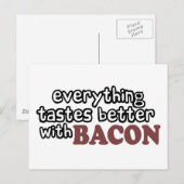 Carte Postale tout a meilleur goût de bacon (Devant / Derrière)