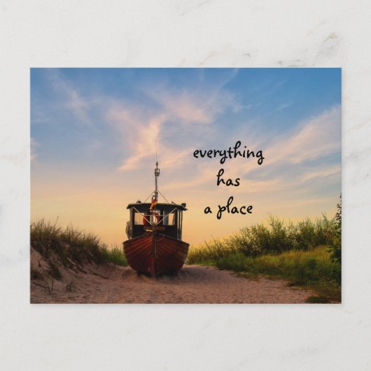 Carte Postale Tout a une place (Devant)